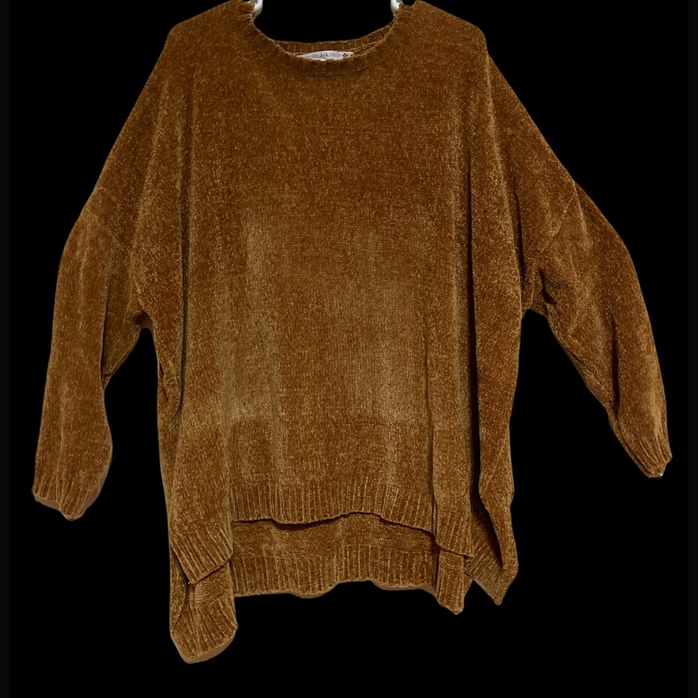 Large comfortable bronze sweater